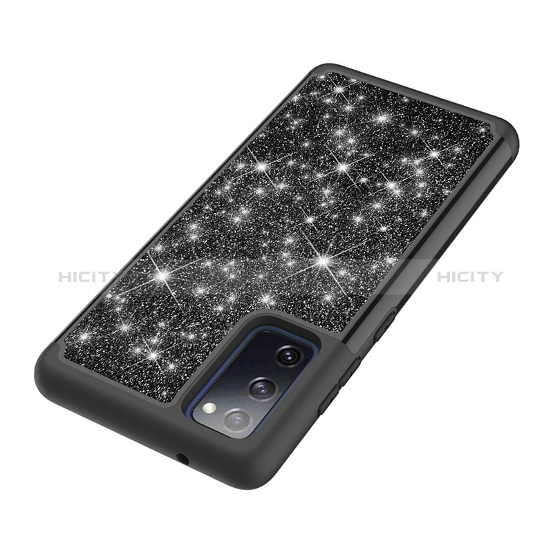 Custodia Silicone e Plastica Opaca Cover Fronte e Retro 360 Gradi Bling-Bling JX1 per Samsung Galaxy S20 FE 5G