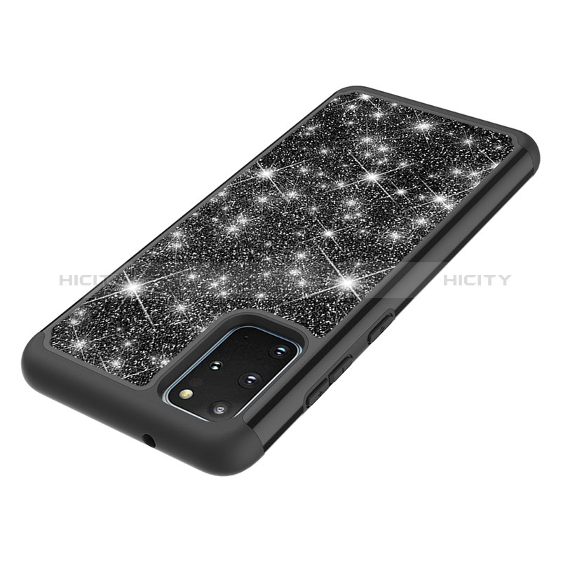 Custodia Silicone e Plastica Opaca Cover Fronte e Retro 360 Gradi Bling-Bling JX1 per Samsung Galaxy S20 Plus 5G