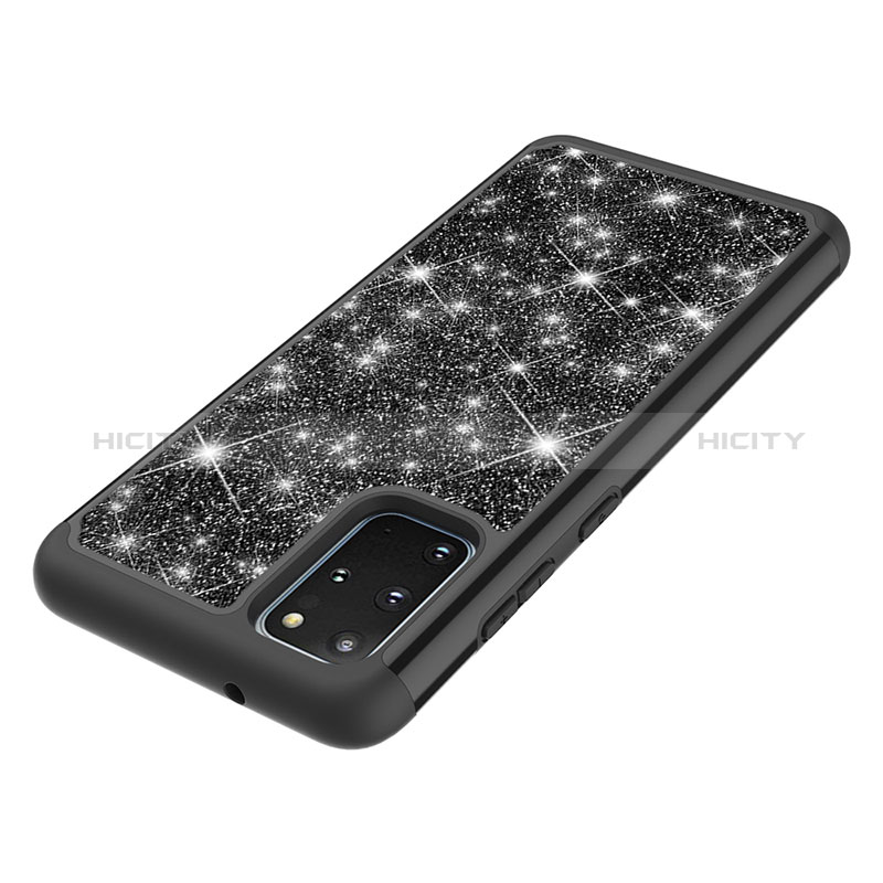 Custodia Silicone e Plastica Opaca Cover Fronte e Retro 360 Gradi Bling-Bling JX1 per Samsung Galaxy S20 Plus