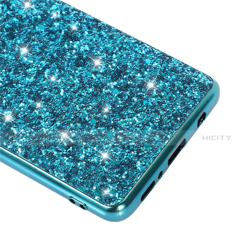 Custodia Silicone e Plastica Opaca Cover Fronte e Retro 360 Gradi Bling-Bling per Samsung Galaxy A42 5G