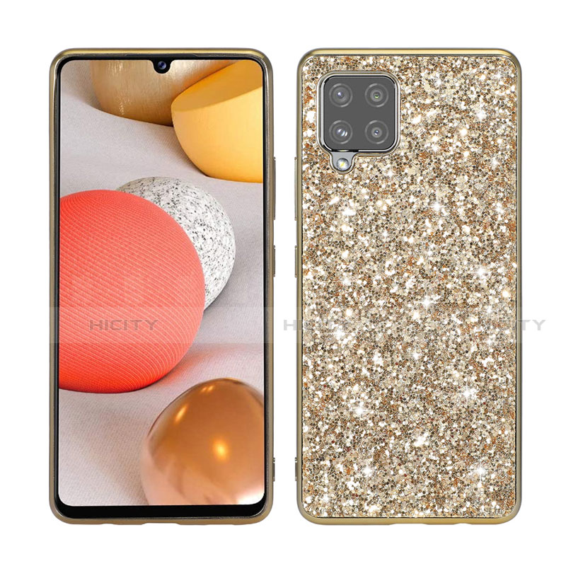 Custodia Silicone e Plastica Opaca Cover Fronte e Retro 360 Gradi Bling-Bling per Samsung Galaxy A42 5G