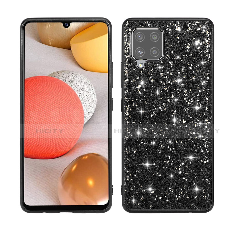 Custodia Silicone e Plastica Opaca Cover Fronte e Retro 360 Gradi Bling-Bling per Samsung Galaxy A42 5G