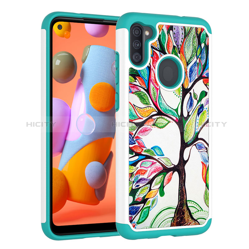 Custodia Silicone e Plastica Opaca Cover Fronte e Retro 360 Gradi JX1 per Samsung Galaxy A11