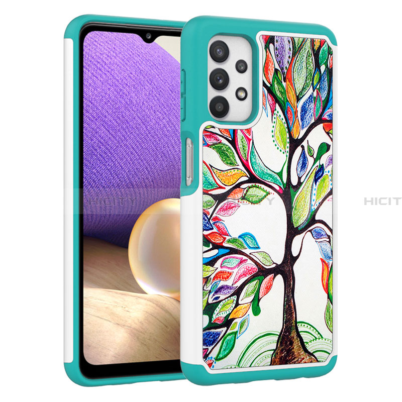 Custodia Silicone e Plastica Opaca Cover Fronte e Retro 360 Gradi JX1 per Samsung Galaxy A32 5G