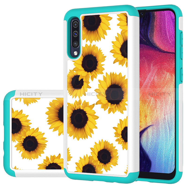 Custodia Silicone e Plastica Opaca Cover Fronte e Retro 360 Gradi JX1 per Samsung Galaxy A50S