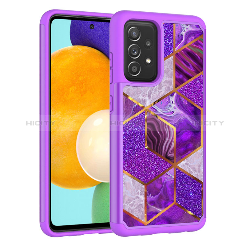 Custodia Silicone e Plastica Opaca Cover Fronte e Retro 360 Gradi JX1 per Samsung Galaxy A52s 5G