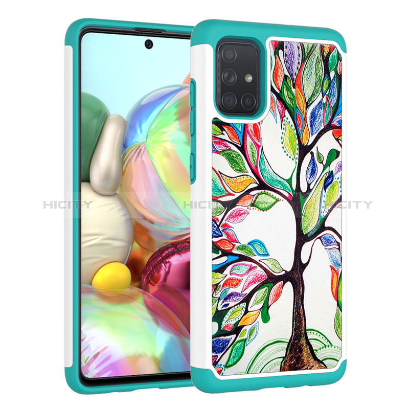 Custodia Silicone e Plastica Opaca Cover Fronte e Retro 360 Gradi JX1 per Samsung Galaxy A71 5G