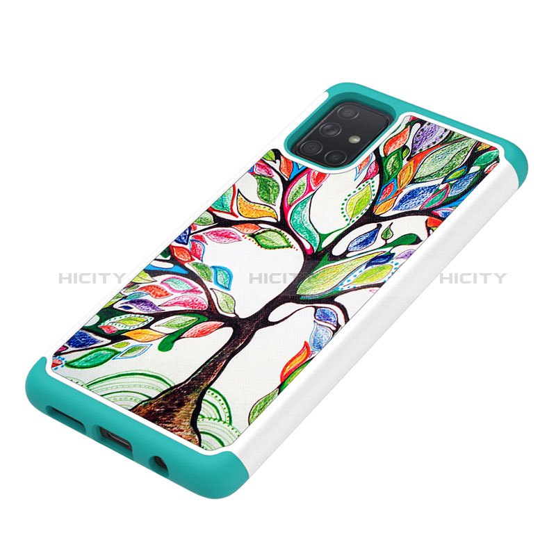 Custodia Silicone e Plastica Opaca Cover Fronte e Retro 360 Gradi JX1 per Samsung Galaxy A71 5G