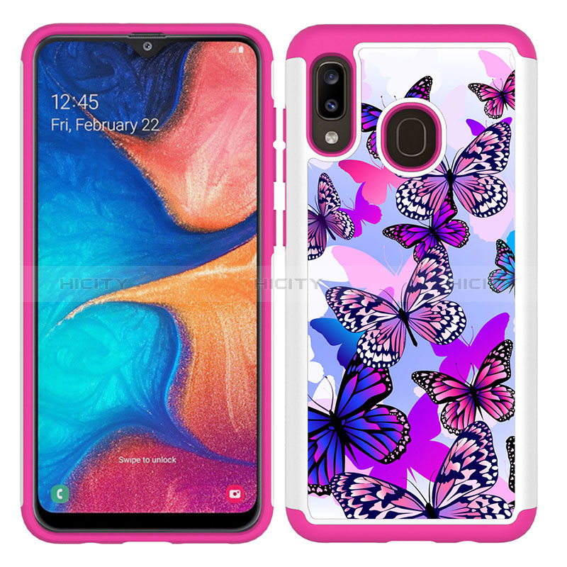 Custodia Silicone e Plastica Opaca Cover Fronte e Retro 360 Gradi JX1 per Samsung Galaxy M10S