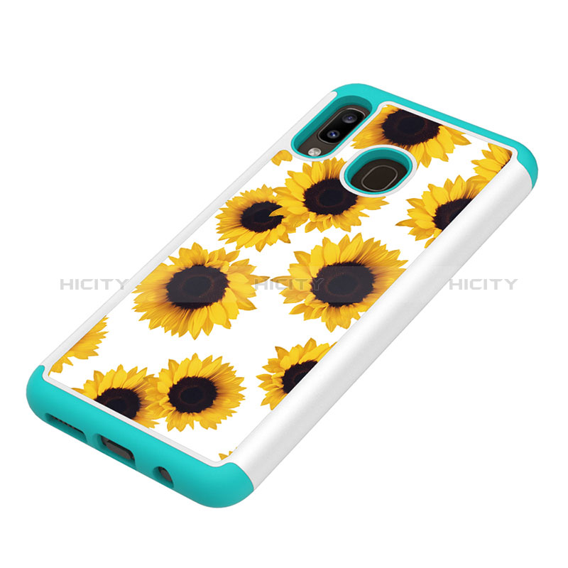 Custodia Silicone e Plastica Opaca Cover Fronte e Retro 360 Gradi JX1 per Samsung Galaxy M10S