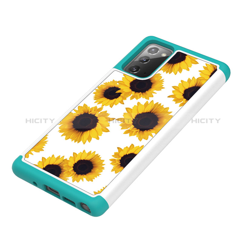 Custodia Silicone e Plastica Opaca Cover Fronte e Retro 360 Gradi JX1 per Samsung Galaxy Note 20 5G