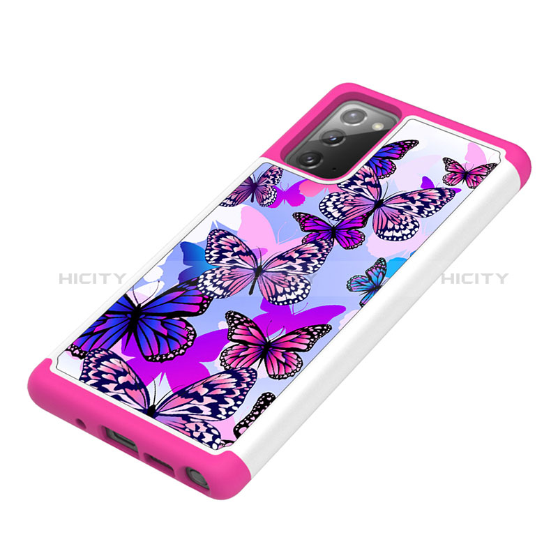 Custodia Silicone e Plastica Opaca Cover Fronte e Retro 360 Gradi JX1 per Samsung Galaxy Note 20 5G