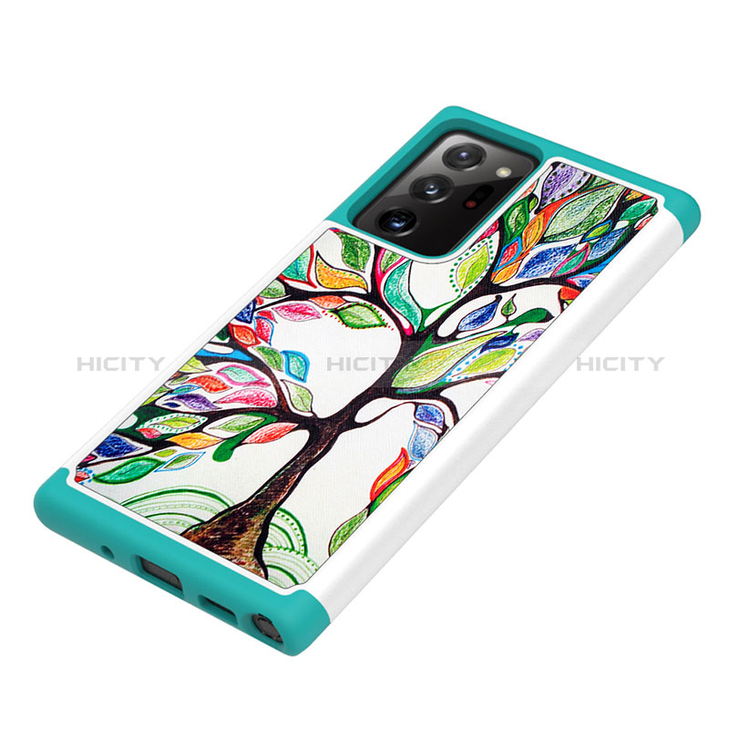 Custodia Silicone e Plastica Opaca Cover Fronte e Retro 360 Gradi JX1 per Samsung Galaxy Note 20 Ultra 5G