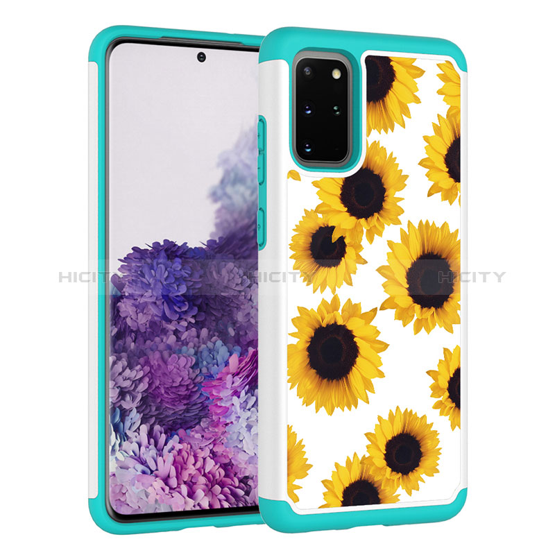 Custodia Silicone e Plastica Opaca Cover Fronte e Retro 360 Gradi JX1 per Samsung Galaxy S20 Plus Giallo