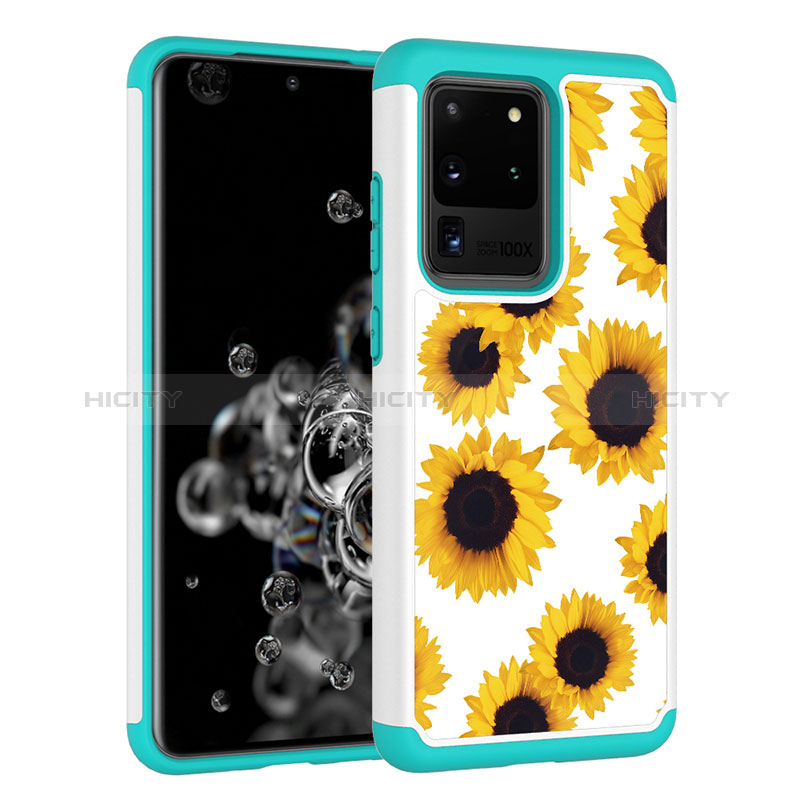 Custodia Silicone e Plastica Opaca Cover Fronte e Retro 360 Gradi JX1 per Samsung Galaxy S20 Ultra