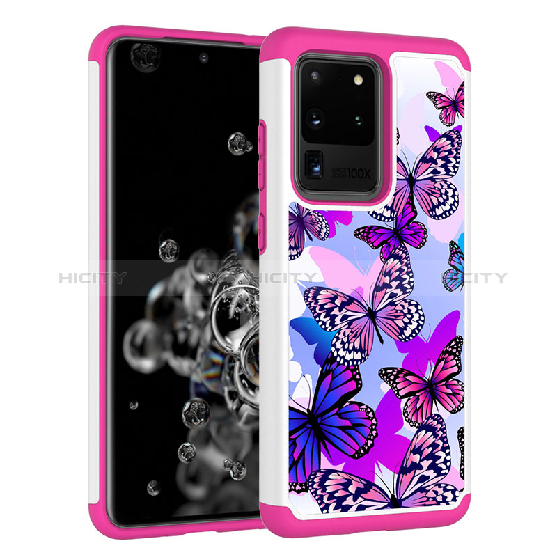 Custodia Silicone e Plastica Opaca Cover Fronte e Retro 360 Gradi JX1 per Samsung Galaxy S20 Ultra 5G