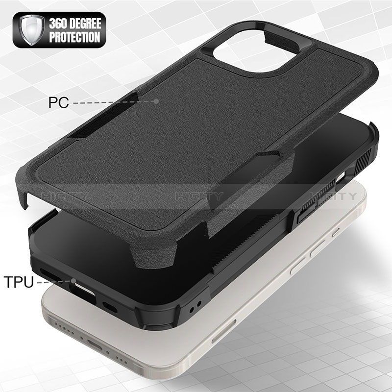 Custodia Silicone e Plastica Opaca Cover Fronte e Retro 360 Gradi MQ1 per Apple iPhone 13
