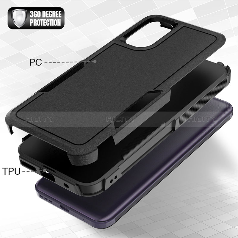 Custodia Silicone e Plastica Opaca Cover Fronte e Retro 360 Gradi MQ1 per Motorola Moto G41