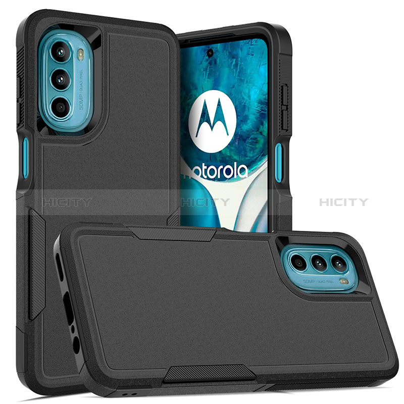 Custodia Silicone e Plastica Opaca Cover Fronte e Retro 360 Gradi MQ1 per Motorola Moto G82 5G