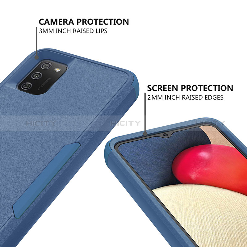 Custodia Silicone e Plastica Opaca Cover Fronte e Retro 360 Gradi MQ1 per Samsung Galaxy A02s