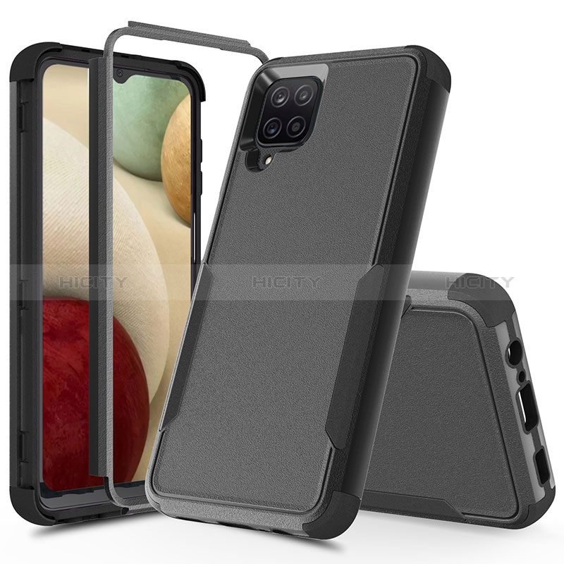 Custodia Silicone e Plastica Opaca Cover Fronte e Retro 360 Gradi MQ1 per Samsung Galaxy A12 5G