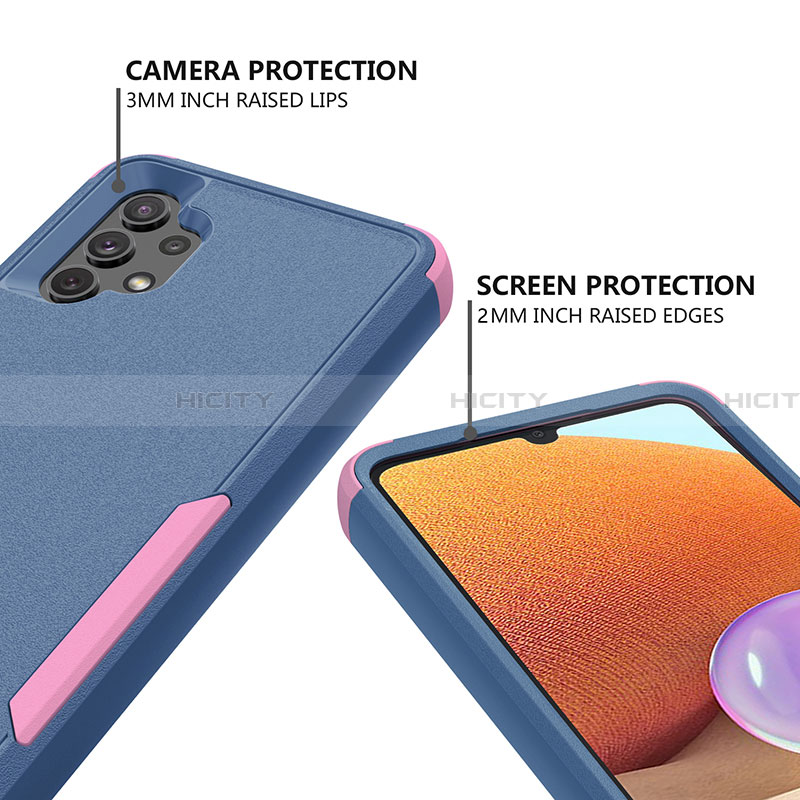 Custodia Silicone e Plastica Opaca Cover Fronte e Retro 360 Gradi MQ1 per Samsung Galaxy A32 5G