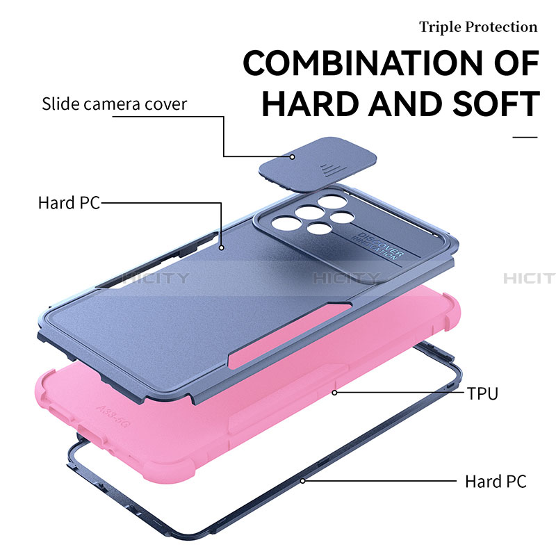 Custodia Silicone e Plastica Opaca Cover Fronte e Retro 360 Gradi MQ1 per Samsung Galaxy A33 5G