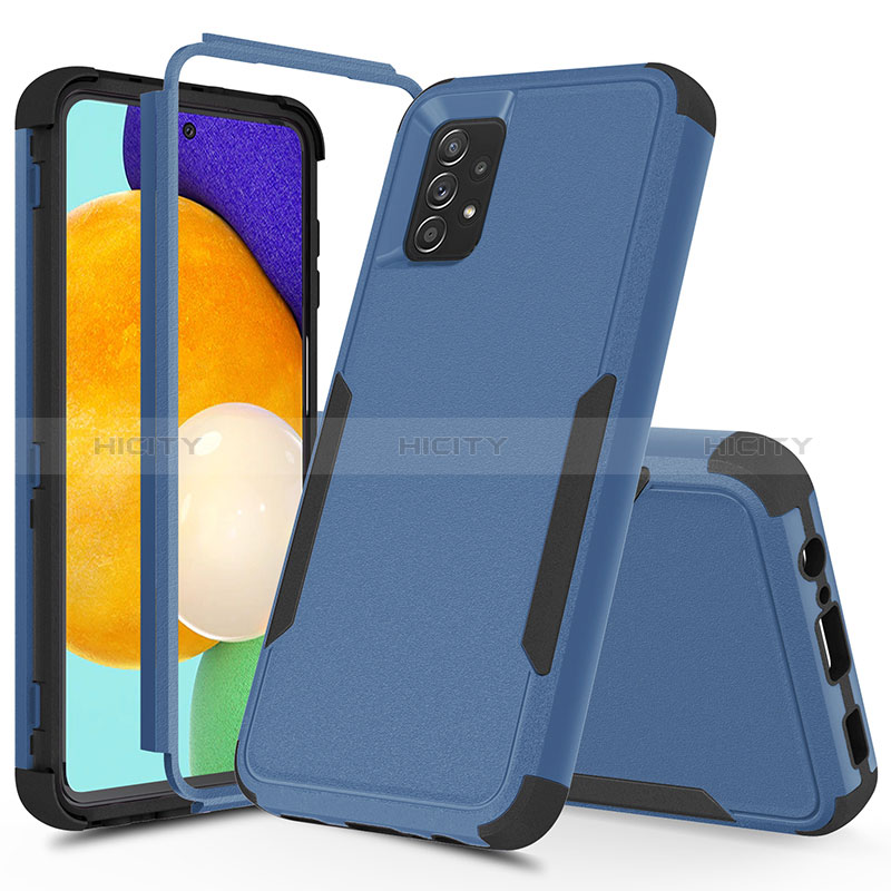 Custodia Silicone e Plastica Opaca Cover Fronte e Retro 360 Gradi MQ1 per Samsung Galaxy A52s 5G