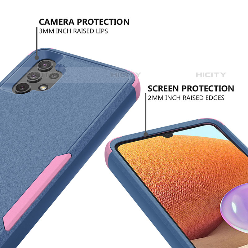 Custodia Silicone e Plastica Opaca Cover Fronte e Retro 360 Gradi MQ1 per Samsung Galaxy M32 5G