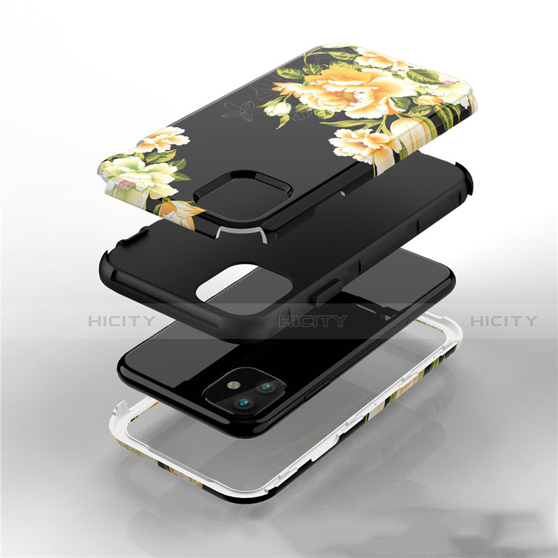 Custodia Silicone e Plastica Opaca Cover Fronte e Retro 360 Gradi per Apple iPhone 11