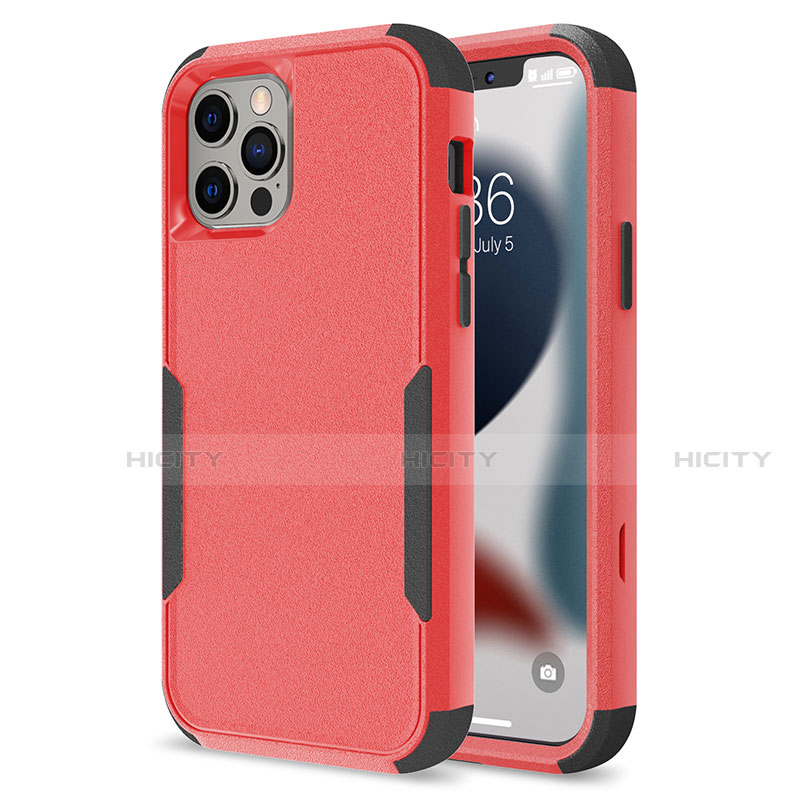 Custodia Silicone e Plastica Opaca Cover Fronte e Retro 360 Gradi per Apple iPhone 13 Pro