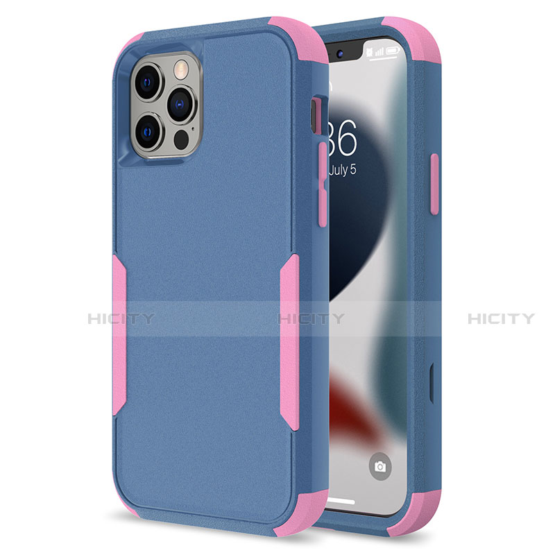 Custodia Silicone e Plastica Opaca Cover Fronte e Retro 360 Gradi per Apple iPhone 13 Pro