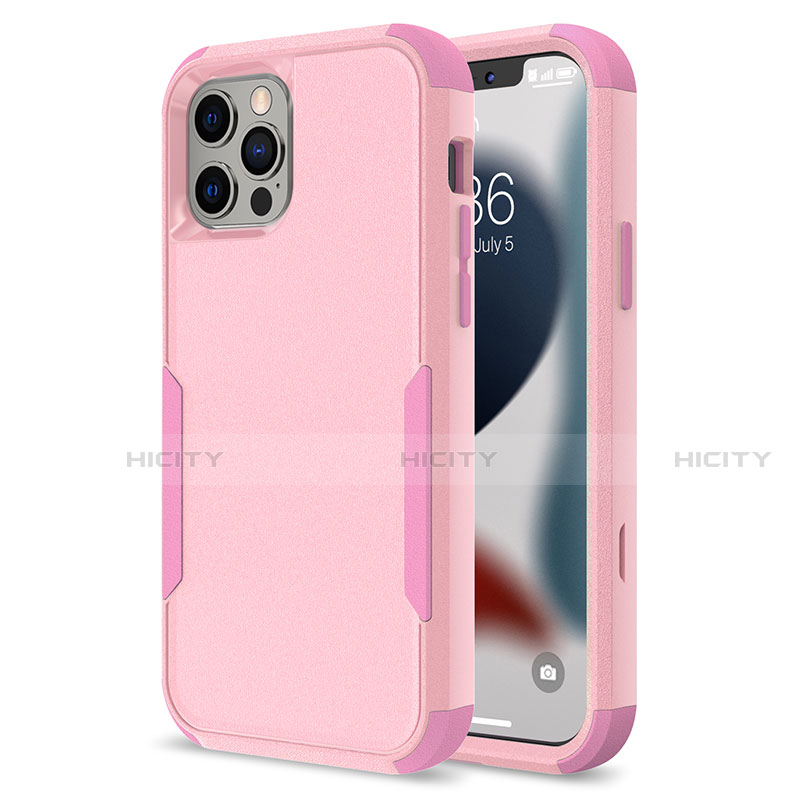 Custodia Silicone e Plastica Opaca Cover Fronte e Retro 360 Gradi per Apple iPhone 13 Pro