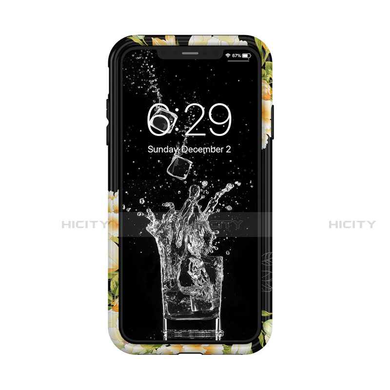 Custodia Silicone e Plastica Opaca Cover Fronte e Retro 360 Gradi per Apple iPhone Xs
