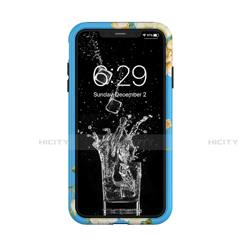 Custodia Silicone e Plastica Opaca Cover Fronte e Retro 360 Gradi per Apple iPhone Xs Max