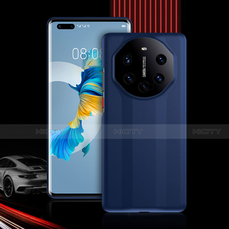 Custodia Silicone e Plastica Opaca Cover Fronte e Retro 360 Gradi R01 per Huawei Mate 40E Pro 4G Blu