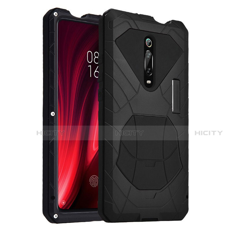 Custodia Silicone e Plastica Opaca Cover Fronte e Retro 360 Gradi R01 per Xiaomi Redmi K20 Pro Nero