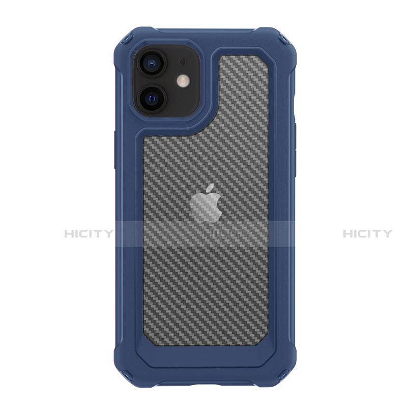 Custodia Silicone e Plastica Opaca Cover Fronte e Retro 360 Gradi R02 per Apple iPhone 12