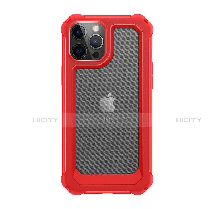 Custodia Silicone e Plastica Opaca Cover Fronte e Retro 360 Gradi R02 per Apple iPhone 12 Pro Max