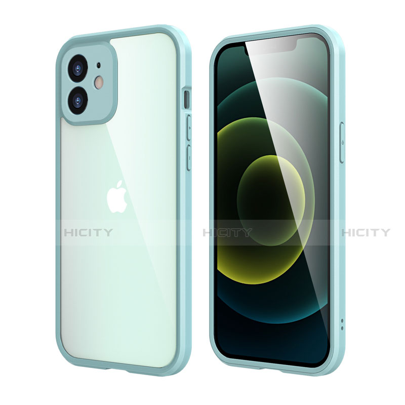 Custodia Silicone e Plastica Opaca Cover Fronte e Retro 360 Gradi R05 per Apple iPhone 12