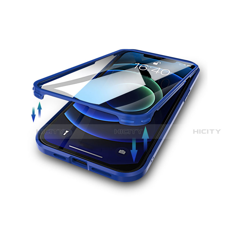 Custodia Silicone e Plastica Opaca Cover Fronte e Retro 360 Gradi R05 per Apple iPhone 12 Mini