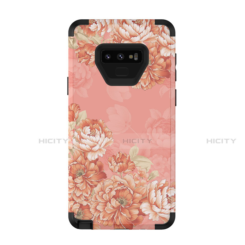 Custodia Silicone e Plastica Opaca Cover Fronte e Retro 360 Gradi U01 per Samsung Galaxy Note 9