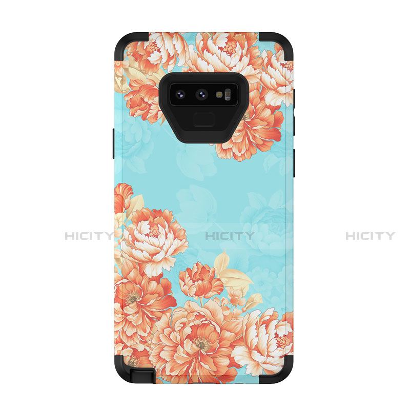 Custodia Silicone e Plastica Opaca Cover Fronte e Retro 360 Gradi U01 per Samsung Galaxy Note 9