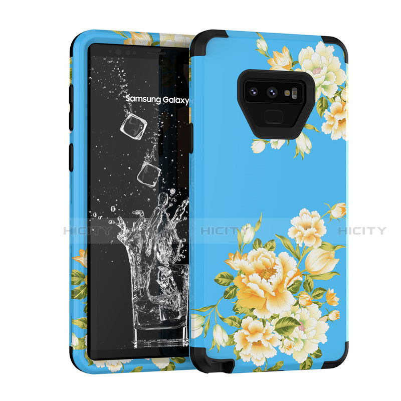 Custodia Silicone e Plastica Opaca Cover Fronte e Retro 360 Gradi U01 per Samsung Galaxy Note 9