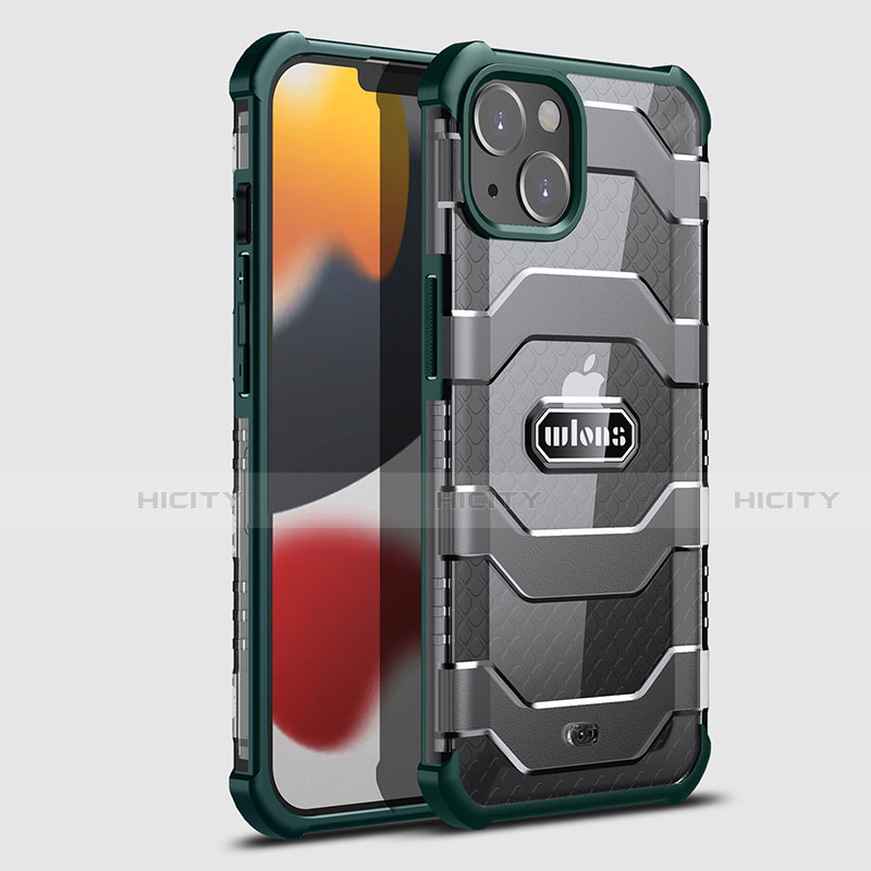 Custodia Silicone e Plastica Opaca Cover Fronte e Retro 360 Gradi U02 per Apple iPhone 13