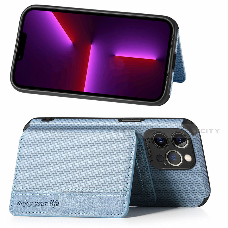 Custodia Silicone e Plastica Opaca Cover Fronte e Retro 360 Gradi U05 per Apple iPhone 13 Pro Max