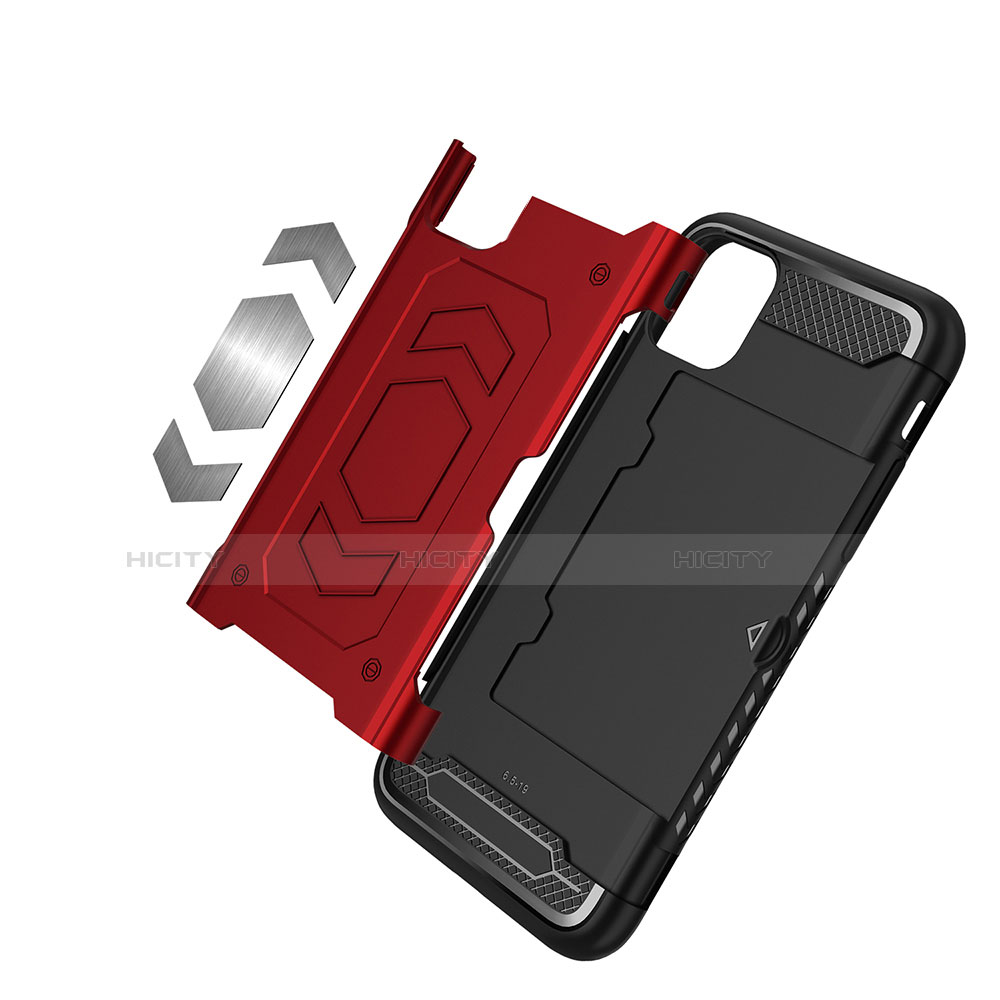Custodia Silicone e Plastica Opaca Cover Magnetico per Apple iPhone 11 Pro