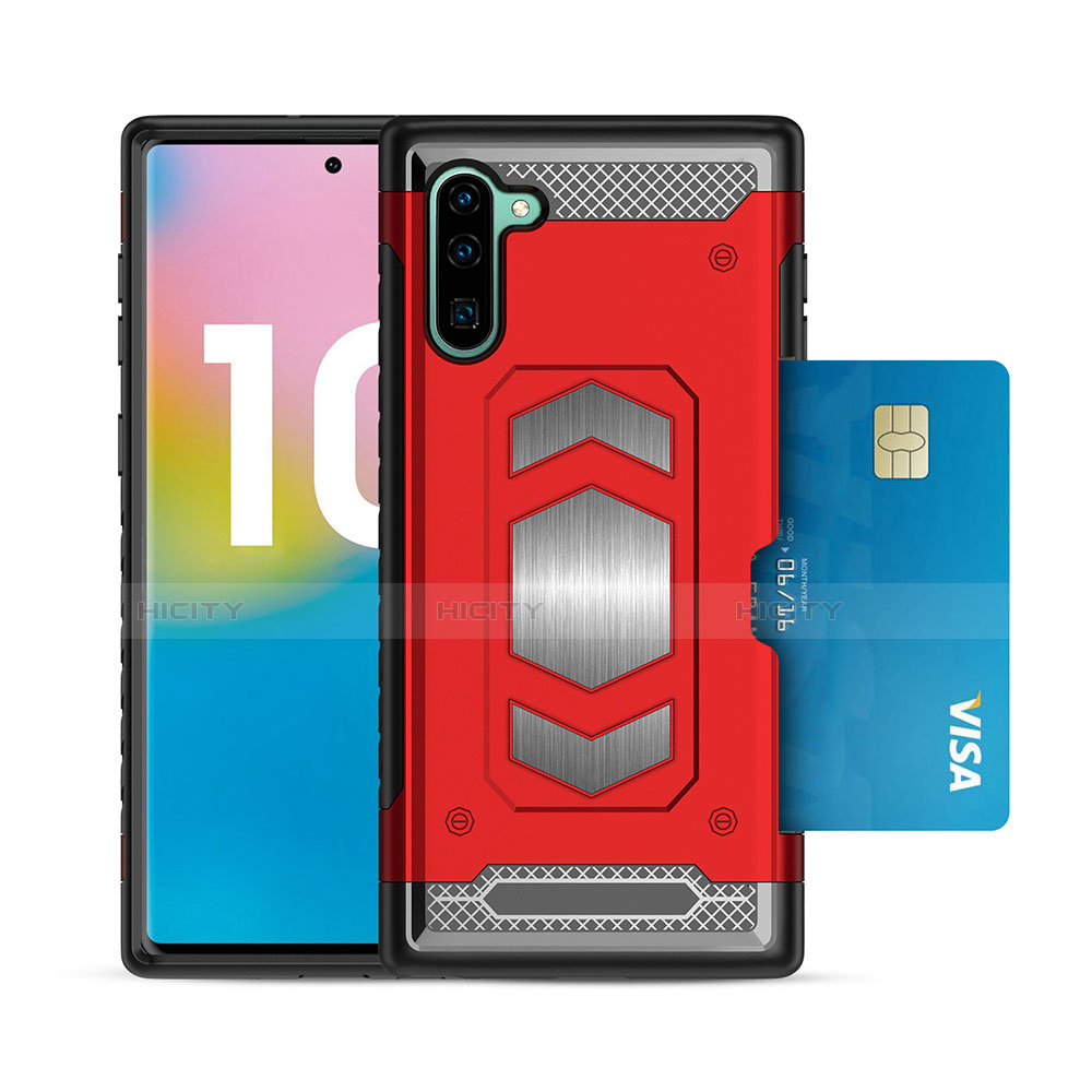 Custodia Silicone e Plastica Opaca Cover Magnetico per Samsung Galaxy Note 10