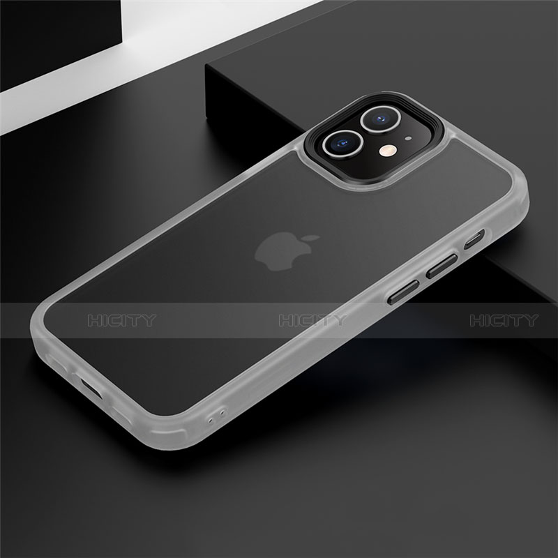 Custodia Silicone e Plastica Opaca Cover N01 per Apple iPhone 12 Bianco