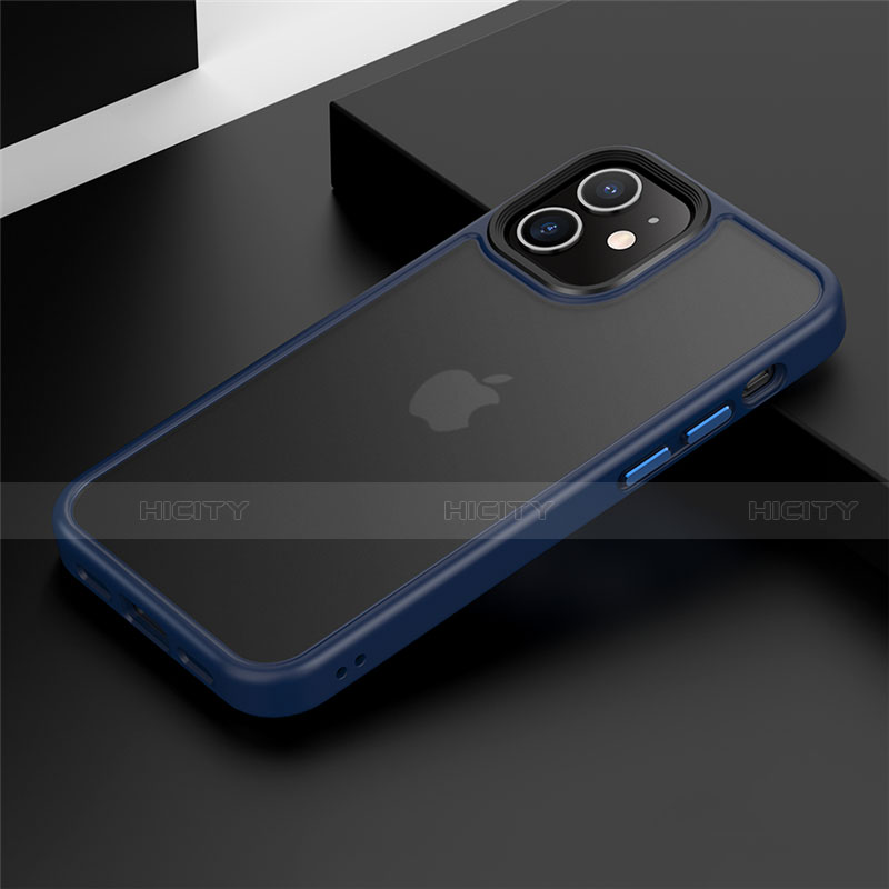 Custodia Silicone e Plastica Opaca Cover N01 per Apple iPhone 12 Mini Blu